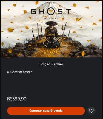 Ghost of Yotei Brazil PS Store-pris (Bildkälla: skärmdump, Brazilian PlayStation Store)