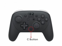 Nintendo Switch 2 Pro Controller har en C-knapp som på Joy-Con 2. (Bildkälla: Nintendo)