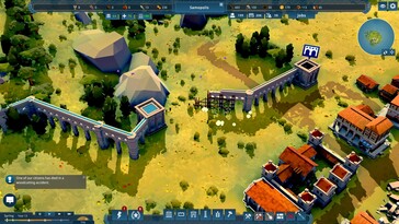 På bilden: En skärmdump från spelet Nova Roma.