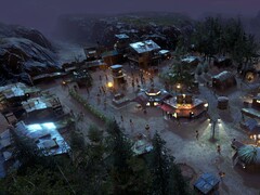 En bild som visar en stad i Surviving the Aftermath, nu med 70 % rabatt på Steam.