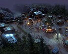 En bild som visar en stad i Surviving the Aftermath, nu med 70 % rabatt på Steam.