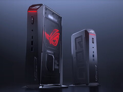 ROG NUC (2025) kommer i ett enda utförande avsett att användas vertikalt. (Bildkälla: Asus)