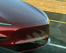 Tesla Model Y Standard Rendering i röd färg (Bildkälla: Moose/X)