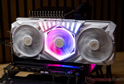KFA2 GeForce RTX 5070 Ti HoF Gaming i volymtestet med öppen installation