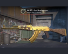 Skinnet Gold Arabesque för AK-47 i Counter Strike 2 (bildkälla: r/ohnePixel)