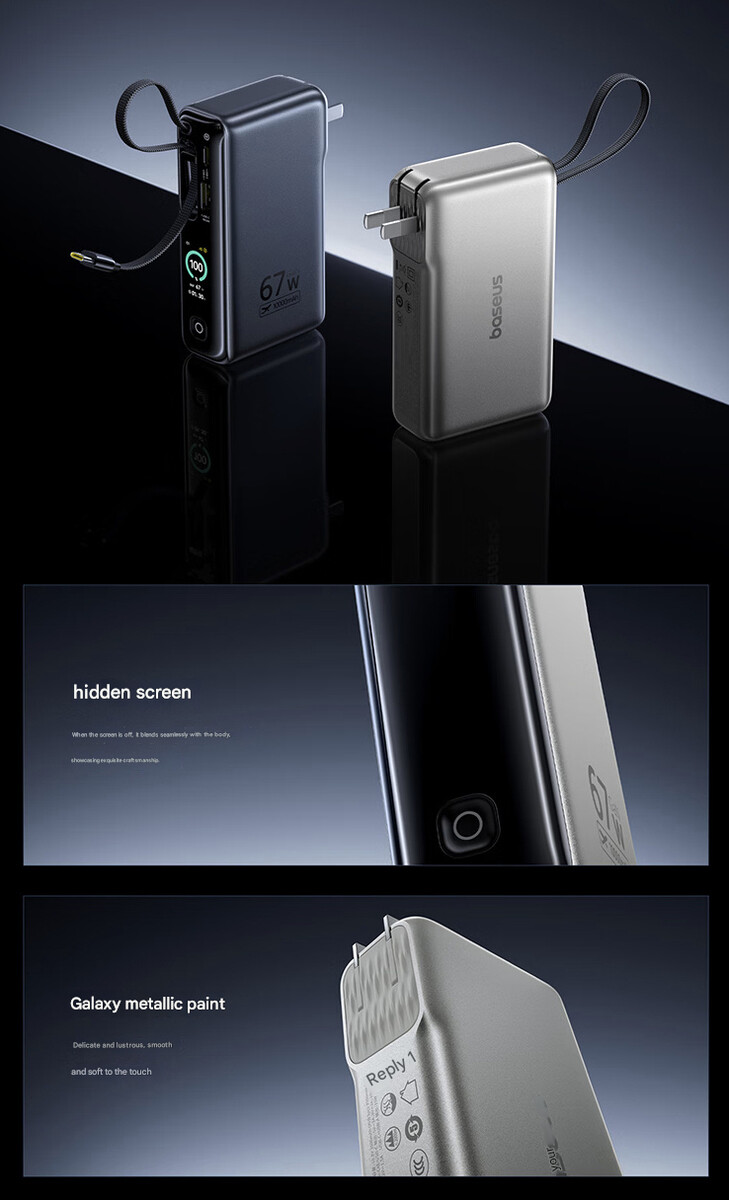 Design och färgalternativ för EnerGeek powerbank GT 21