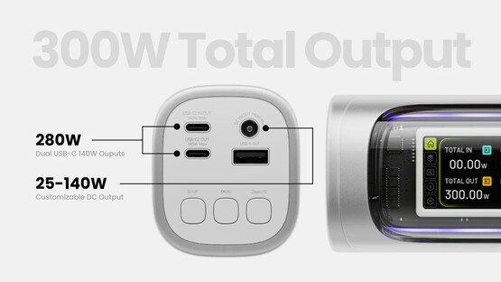 Portkonfiguration av powerbanken