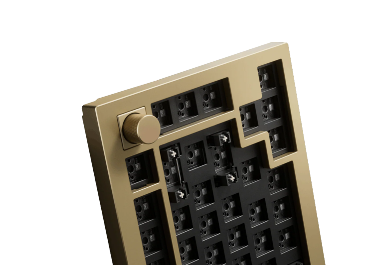 Keychron Q1 HE Copper Edition utan knappsatser och brytare. (Bildkälla: Keychron)