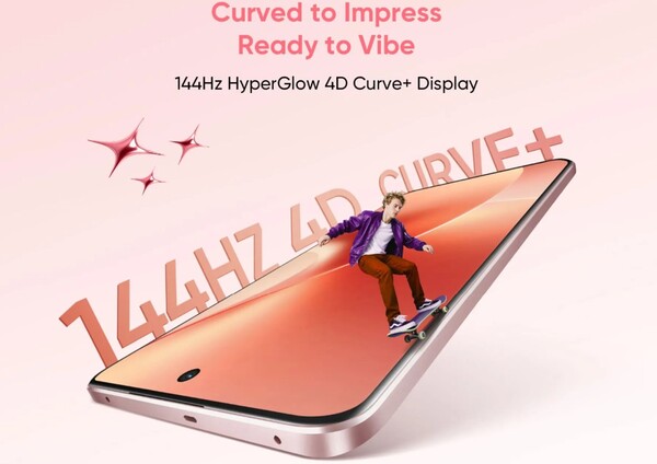 Realme 15 kommer att ha en 144Hz uppdateringsfrekvens som Realme 15 Pro. (Bildkälla: Realme) 