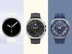 Samsungs tre kommande Galaxy Watch-versioner avbildade sida vid sida. (Bildkälla: via Evan Blass - redigerad)