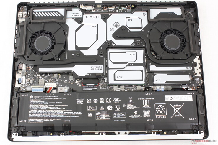 Omen Max 16 2025 invändiga delar