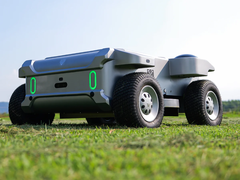 Apollo Turfstorms modulära gårdsrobot (bilden) crowdfundas på Kickstarter. (Bildkälla: Apollo Turfstorm)