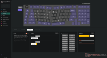 Anpassningsalternativ för Keychron Launcher RGB-zon. 