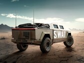 Rendering av en modifierad Tesla Cybertruck. Las Vegas Metropolitan Police Department har begåvats med 10 enheter av den elektriska pickupen (Bildkälla: Sheriff_LVMPD på X)