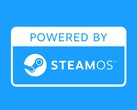 Enheter som kör SteamOS direkt från förpackningen kommer att ha logotypen Powered by SteamOS. (Bildkälla: Valve