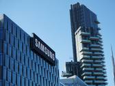 Samsung uppger att deras nya teknik har utvecklats i samarbete med Medical AI. På bilden - Samsungs logotyp på en byggnad. (Bildkälla: Babak Habibi på Unsplash)