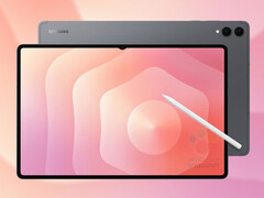 Galaxy Tab S11 Ultra i en av sina förmodade lanseringsfärger. (Bildkälla: via WinFuture - redigerad)