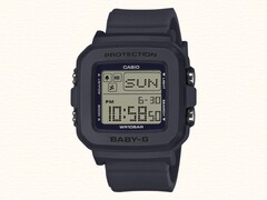 Casios Baby-G BGD-10KH-klockor (BGD-10KH-2C på bilden) har en fyrkantig display. (Bildkälla: Casio, redigerad)