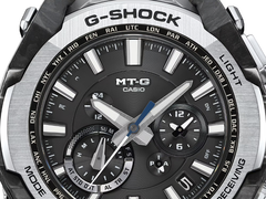 På bilden - en närbild av Casio MTG-B4000-1AJF urtavla. Den kommande MTG-B4000D förväntas behålla de flesta aspekterna av den här urtavlans design. (Bildkälla: Casio)