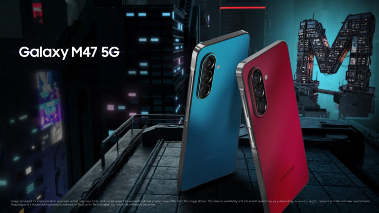 Galaxy n M47 5G finns i två färgvarianter.