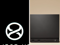 Project Helix-logotypen bredvid en bild av Steam Machine