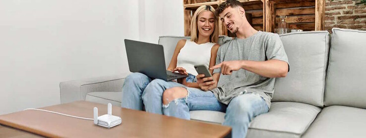 ...och hemma när den är ansluten till ett modem (Bildkälla: Asus)
