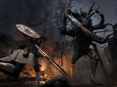 En bild som visar en strid i Lies of P.