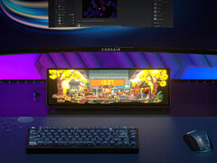 Corsair Xeneon Edge används under en primär bildskärm. (Bildkälla: Corsair)