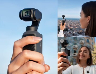 DJI Osmo Pocket 4 marknadsföringsbilder från Barcelona.