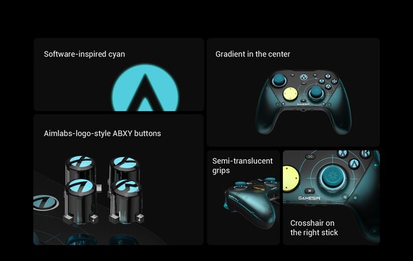 GameSir G7 Pro Aimlabs Edition har ett anpassat färgschema. (Bildkälla: GameSir)