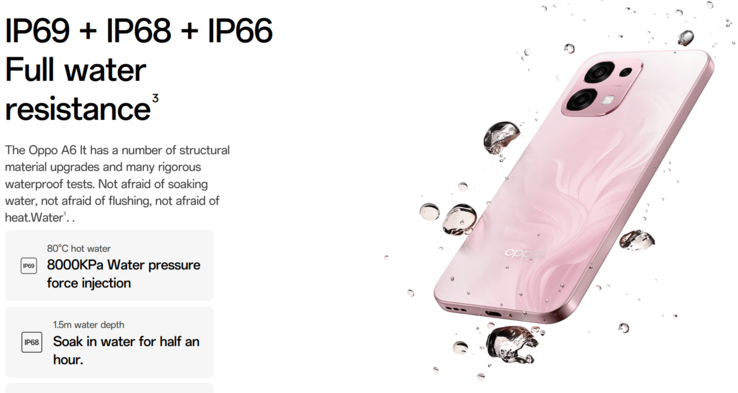 Smarttelefonen erbjuder skydd mot damm och vatten. (Bildkälla: Oppo)