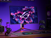 ROG Swift OLED PG32UCDMR ser väldigt mycket ut som PG32UCDM, den senare på bilden. (Bildkälla: Asus)
