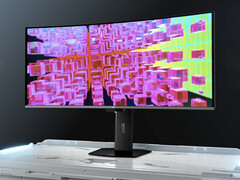 MSI MPG 341CQR ska leverera 500 nits över 10% av panelen (10% APL) tack vare sin nya Gen 5 QD-OLED-panel. (Bildkälla: MSI)