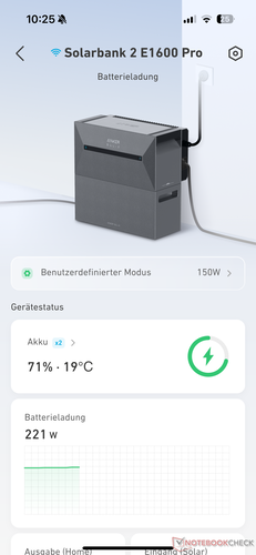 Enhetens inmatning