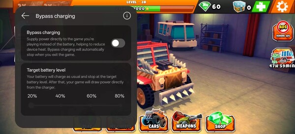 Bypass-laddning på enheter som OnePlus 13R är för närvarande begränsad till spel. (Bildkälla: OnePlus Community)