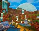 En bild som visar en bas i The Planet Crafter, som just nu säljs med 50 % rabatt på Steam.