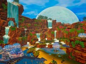 En bild som visar en bas i The Planet Crafter, som just nu säljs med 50 % rabatt på Steam.
