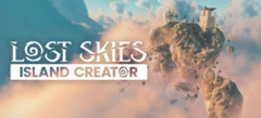 Reklambanner för Lost Skies: Island Creator, som visar flytande himmelska öar och forntida ruiner som svävar ovanför molnen (Bildkälla: Bossa Studios via Steam)