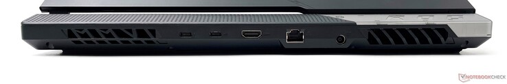 Bakåt: Thunderbolt 4, USB 3.2 Gen2 Type-C, HDMI 2.1-out, 2.5G Ethernet, DC-in