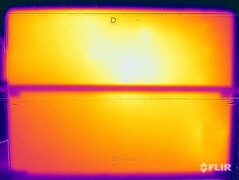 Stresstest av yttemperaturer (baksida utan kickstand)