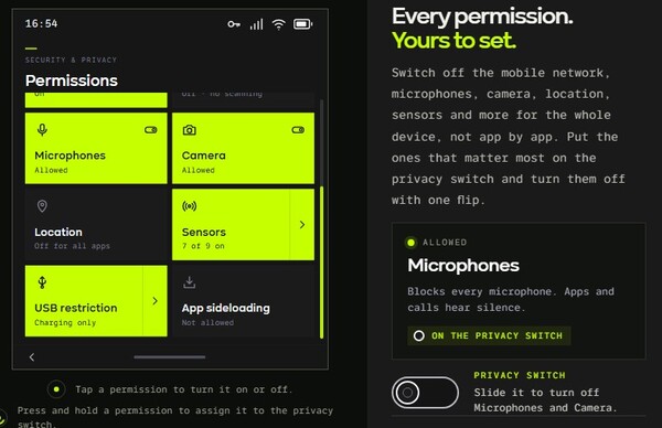 BraxOS är baserat på Android, men har flera integritetsfunktioner.