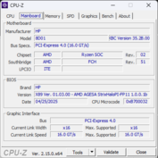 CPU-Z moderkort
