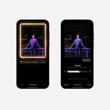 AI-porträttglöd i ColorOS 16 (Bildkälla: Oppo)