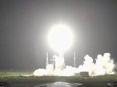 Bild av Falcon 9-raketen vid uppskjutning (Bildkälla: NASA; beskuren)