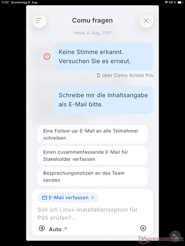 Om AI:n inte direkt kan bearbeta språkinmatningen i en prompt kommer den att föreslå alternativ.