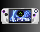 Xbox handhållen konsol med PS5-logotyp (Bildkälla: , Asus, Microsoft Xbox Gaming, Sony PlayStation)