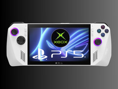 Xbox handhållen konsol med PS5-logotyp (Bildkälla: , Asus, Microsoft Xbox Gaming, Sony PlayStation)