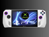 Xbox handhållen konsol med PS5-logotyp (Bildkälla: , Asus, Microsoft Xbox Gaming, Sony PlayStation)