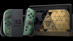 Bilden visar den begränsade upplagan av konsolen The Legend of Zelda: Ocarina of Time Switch 2