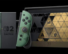 Bilden visar den begränsade upplagan av konsolen The Legend of Zelda: Ocarina of Time Switch 2